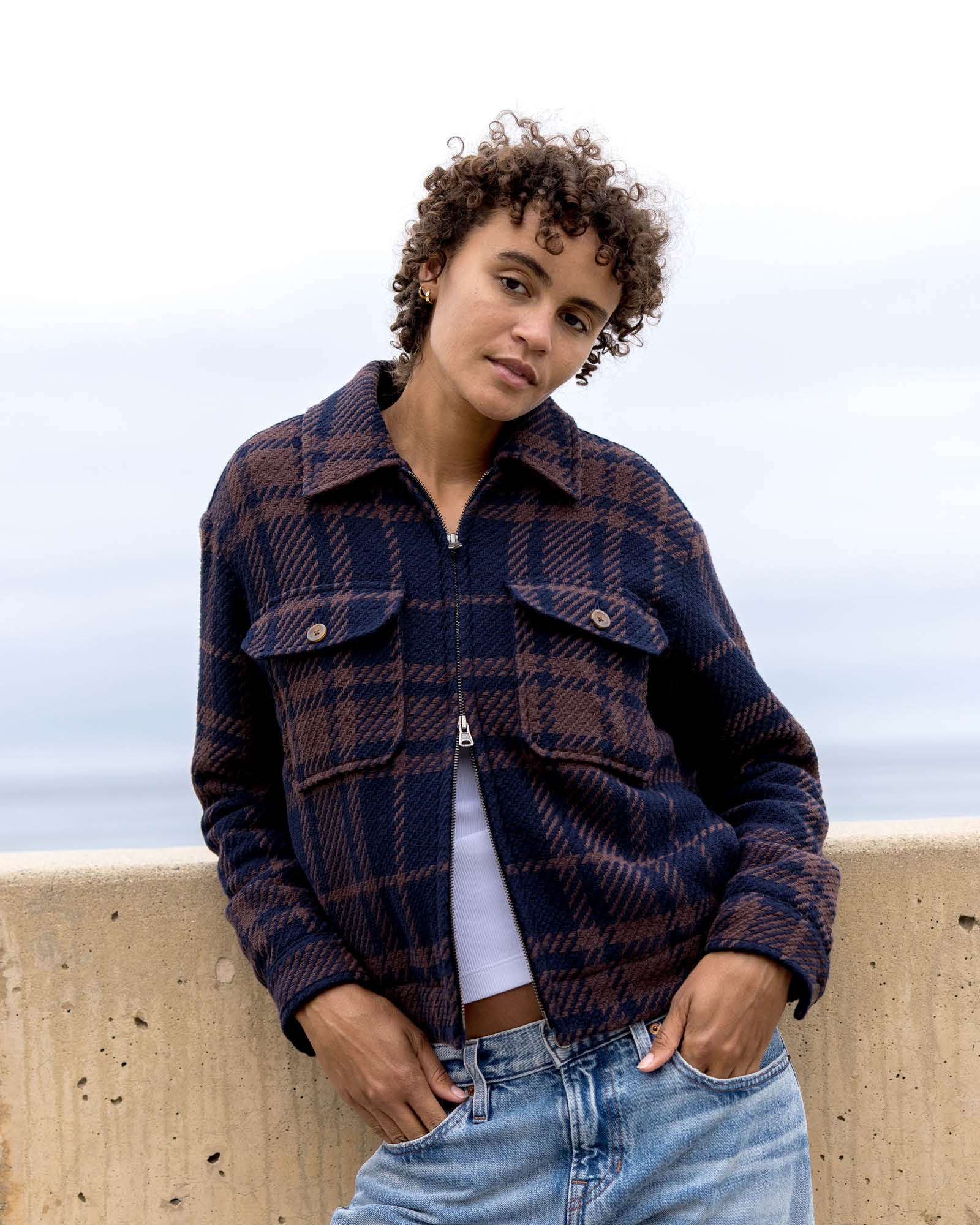 Cloud Weave Bomber